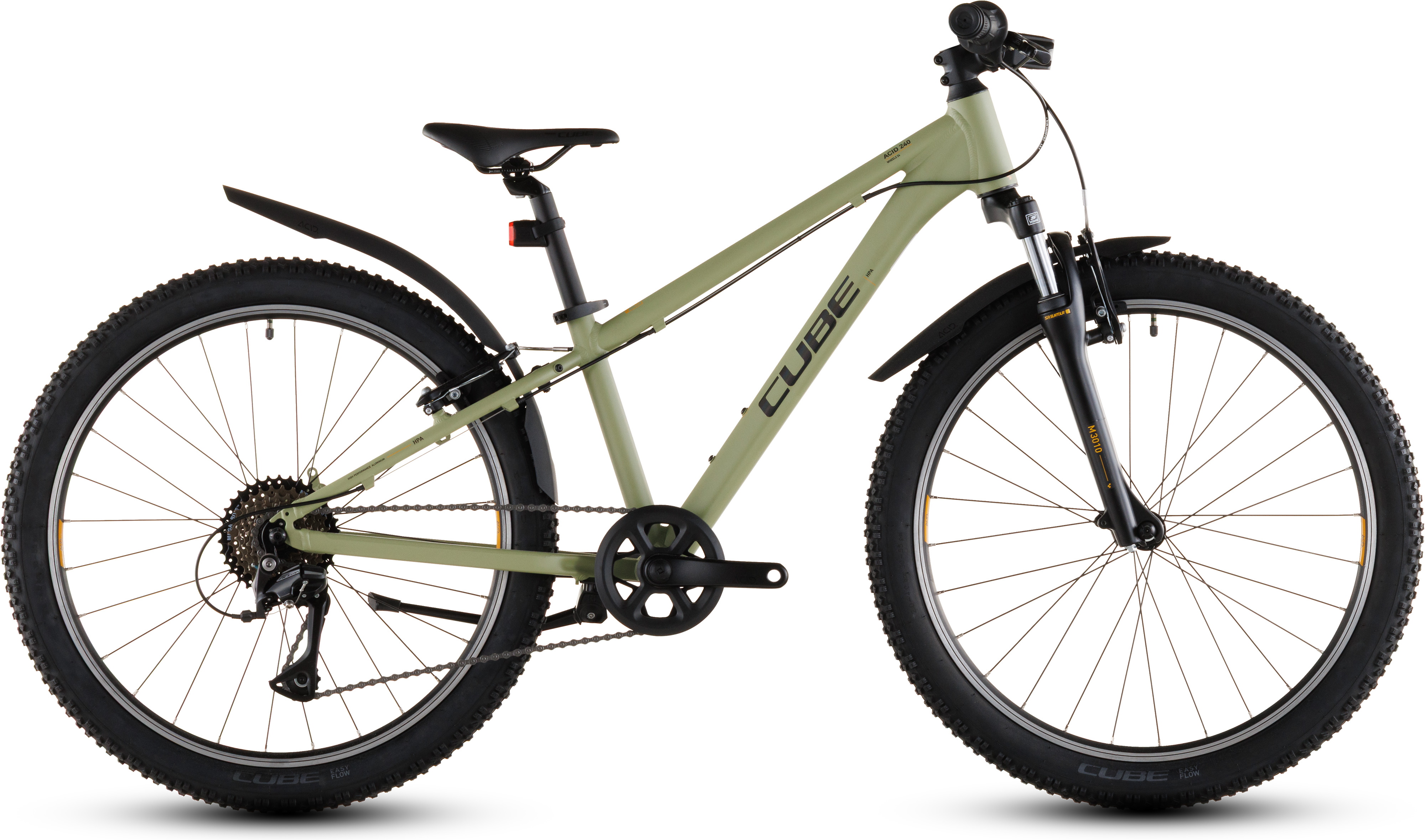 Biciclete copii - BICICLETA COPII CUBE ACID 240 FE LIGHTOLIVE ORANGE 2026 roti 24