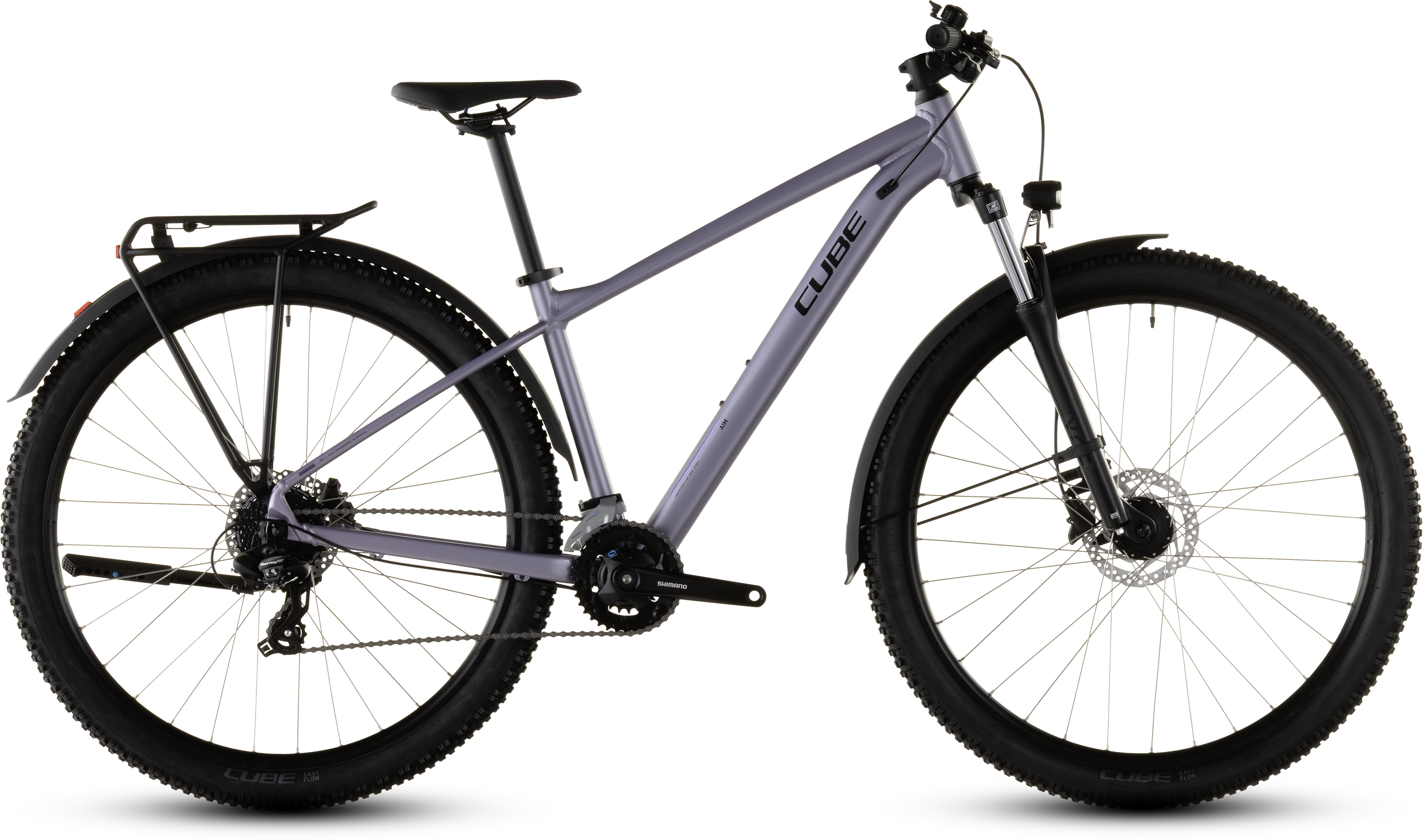 Ciclism - BICICLETA CUBE AIM ONE FE LIGHTPURPLE CHROME 2026 cadru XS (14") - roti 27.5