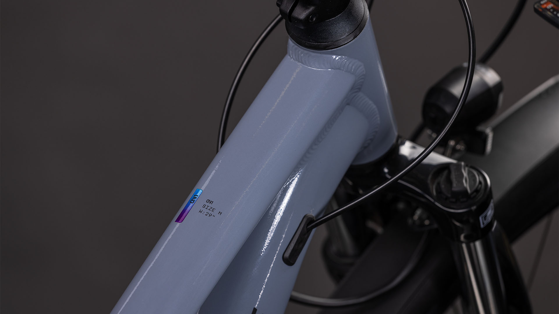 BICICLETA CUBE AIM ONE FE SMOKE BLACK 2026 cadru XS (14") - roti 27.5 [1]