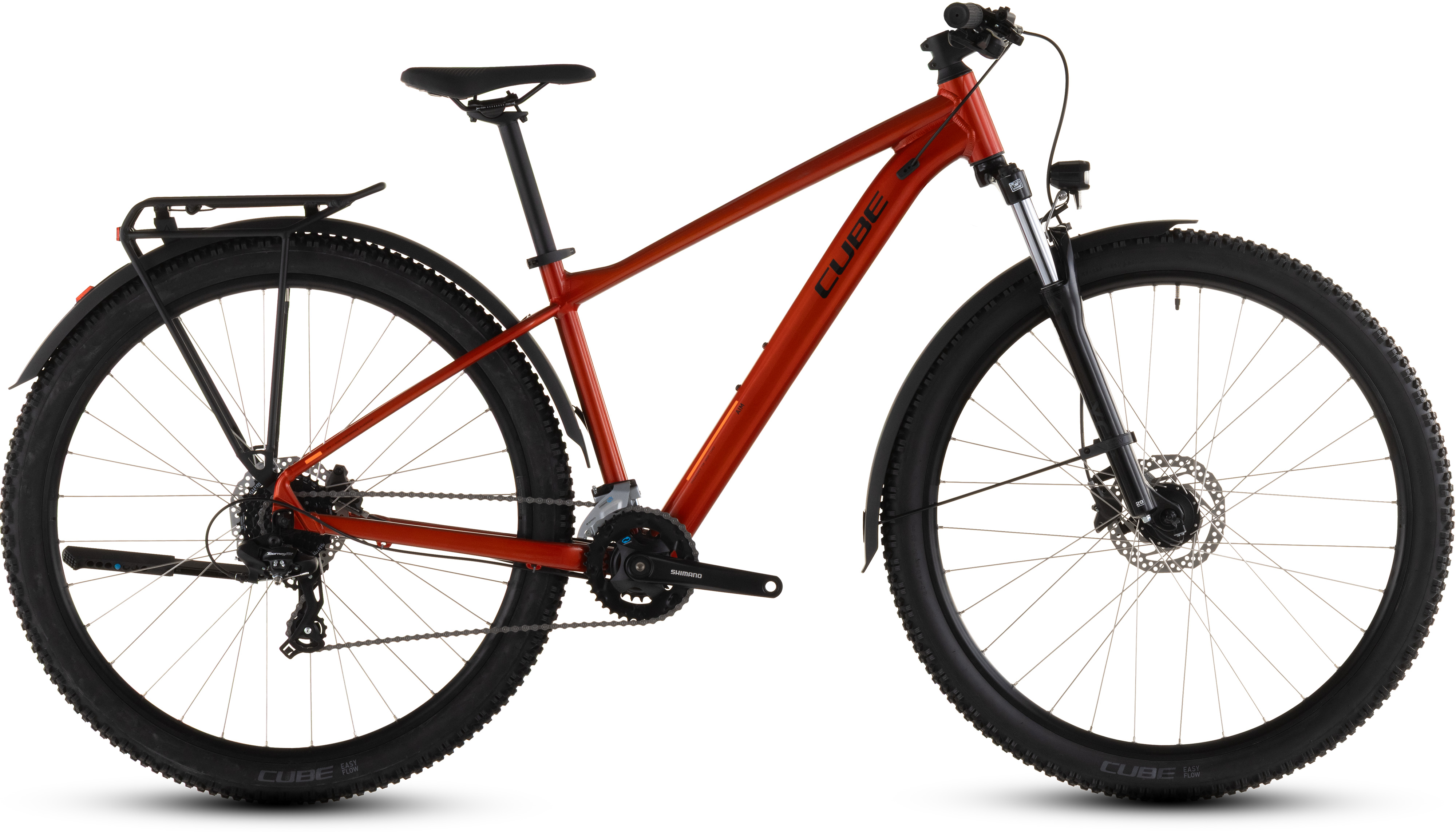 Ciclism - BICICLETA CUBE AIM ONE FE SUNDOWNER BLACK 2026 cadru XS (14") - roti 27.5