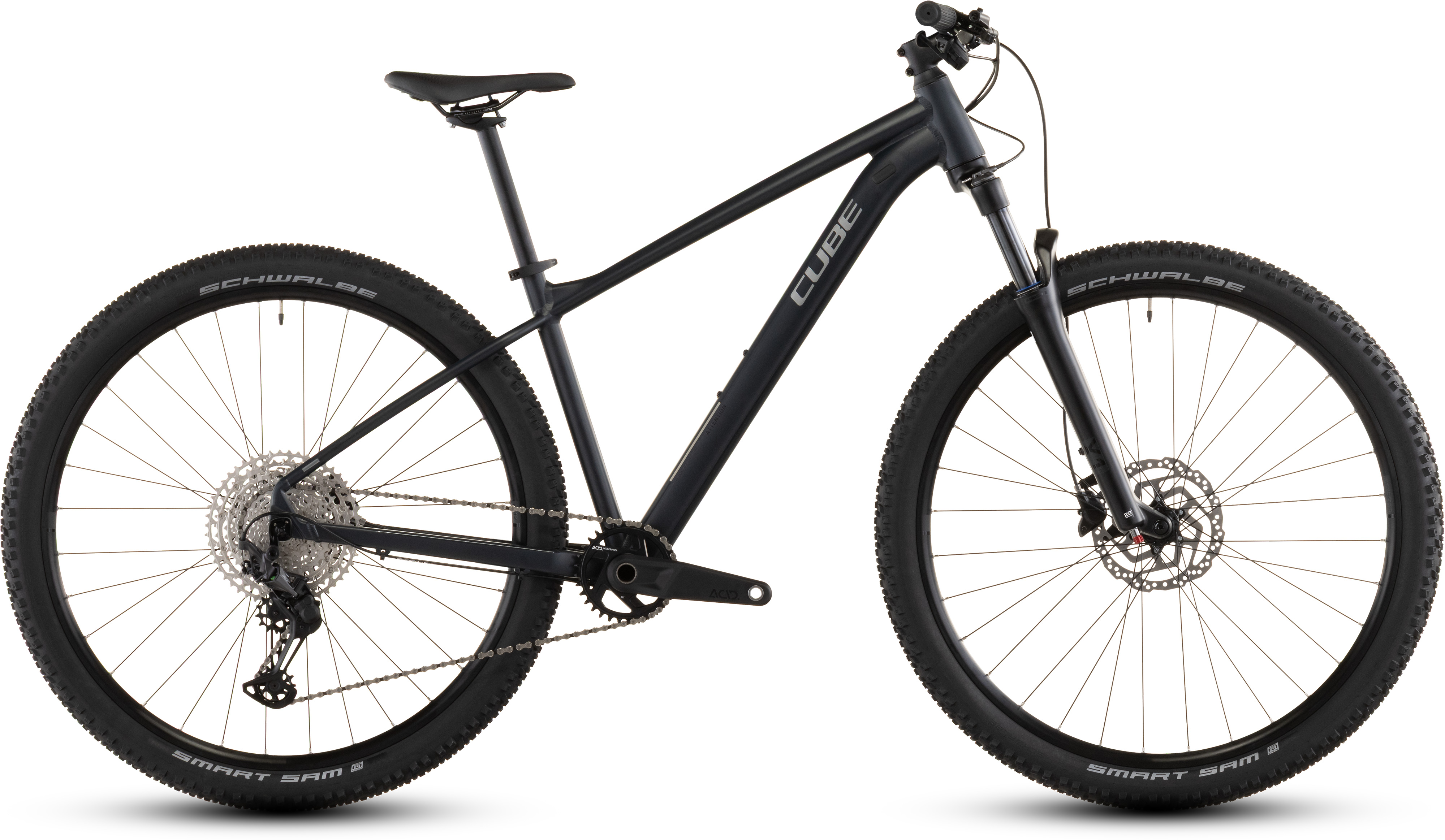 Ciclism - BICICLETA CUBE ATTENTION PRO NIGHT BLACK 2026 cadru XS (14") - roti 27.5