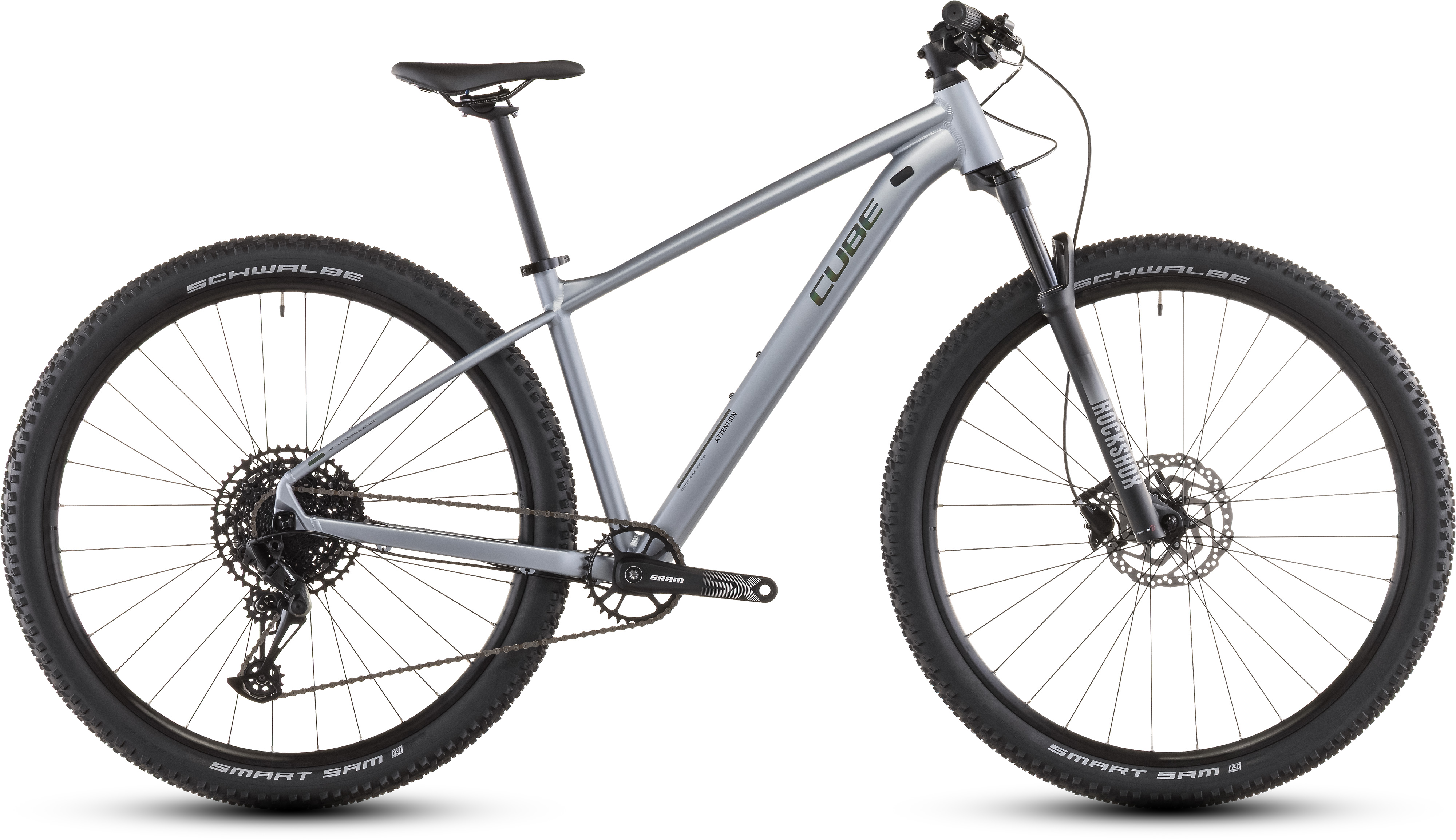 Ciclism - BICICLETA CUBE ATTENTION SLX SLATEGREY BLACK 2026 cadru XS (14") - roti 27.5