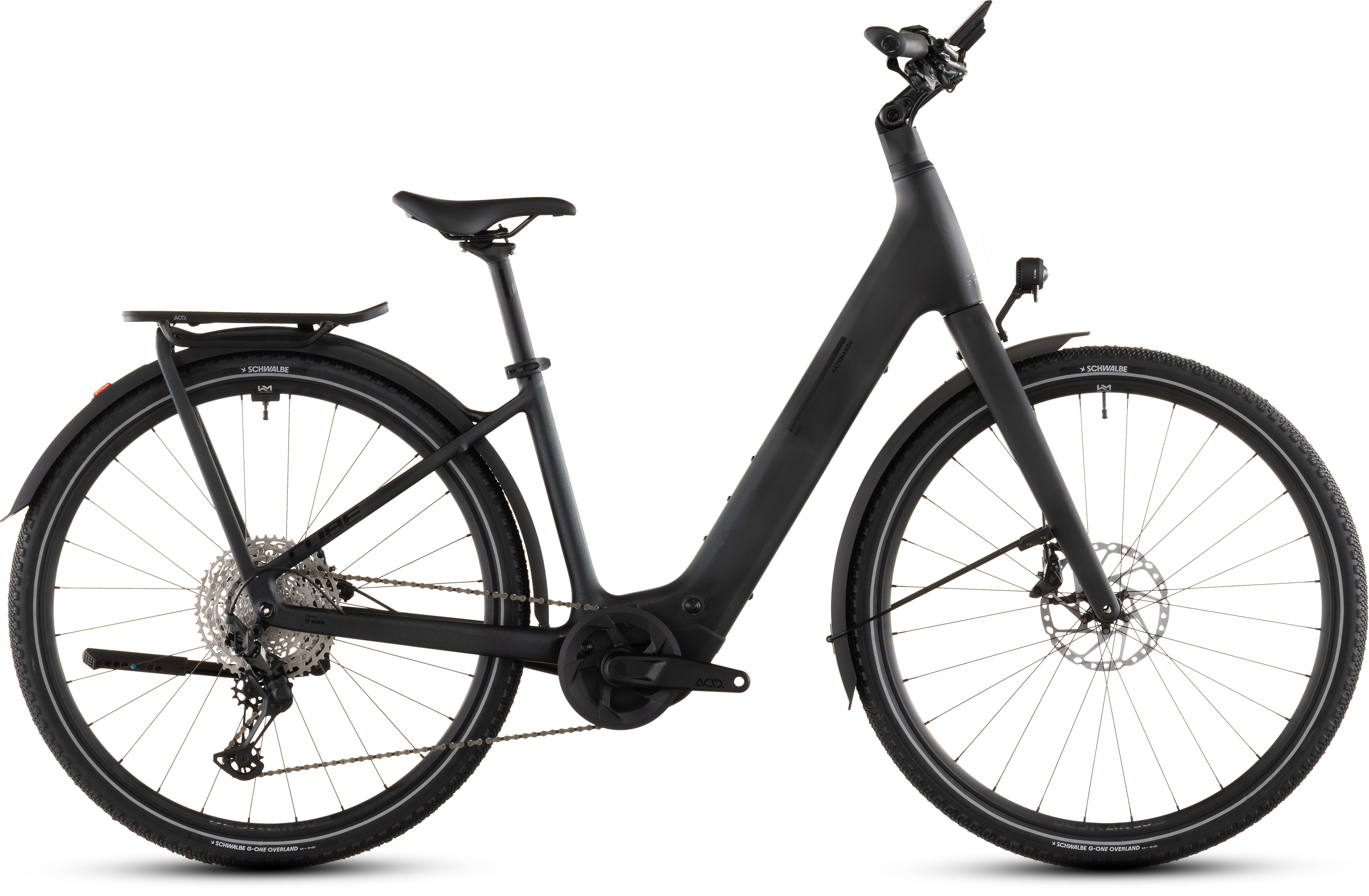 BICICLETA ELECTRICA CUBE KATHMANDU HYBRID C:62 SLX 400X EASY ENTRY LIQUIDBLACK BLUEDUST 2026 46 cm [1]