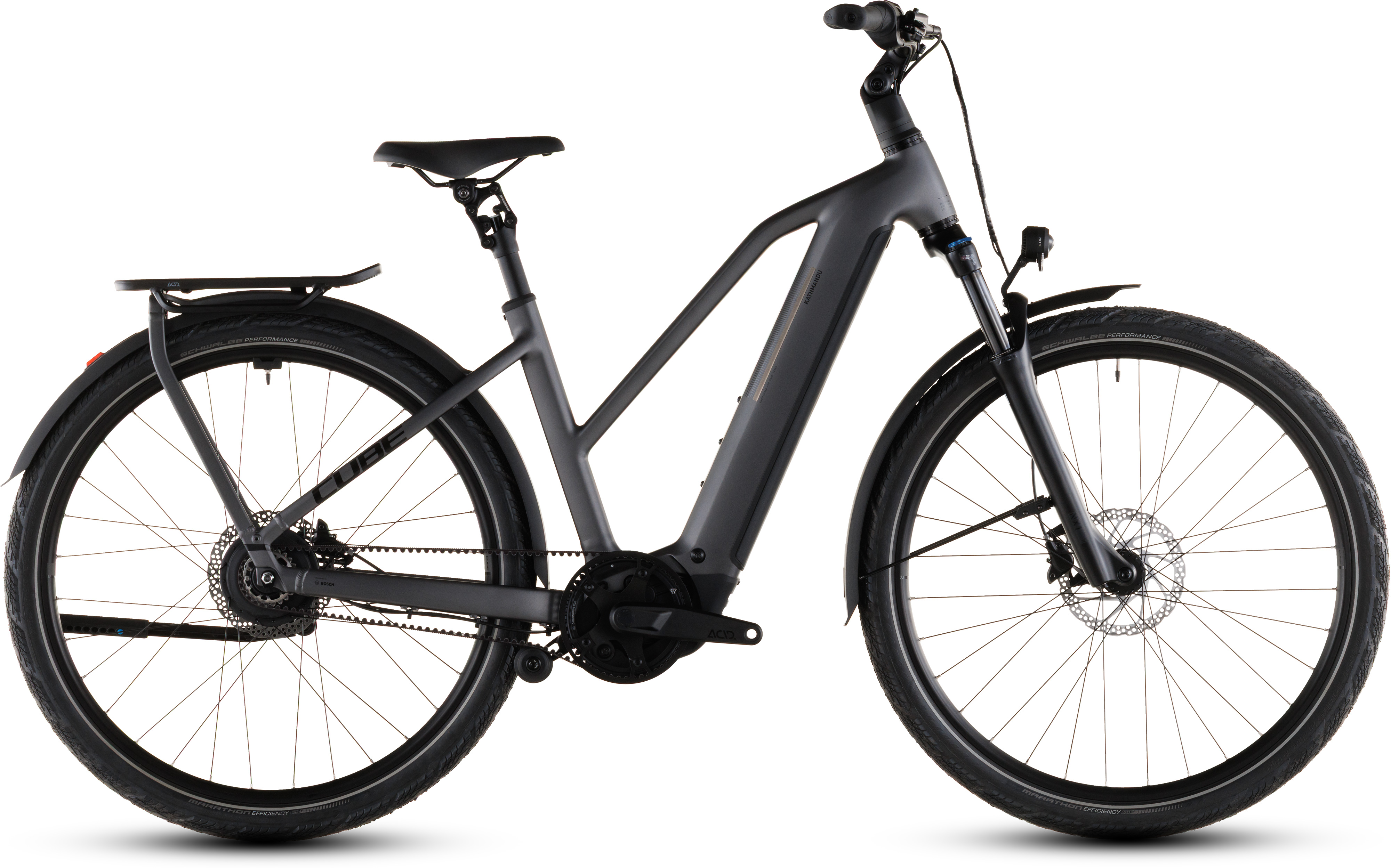 Ciclism - BICICLETA ELECTRICA CUBE KATHMANDU HYBRID COMFORT PRO 800 TRAPEZE SLABGREY BLACK 2026 46 cm