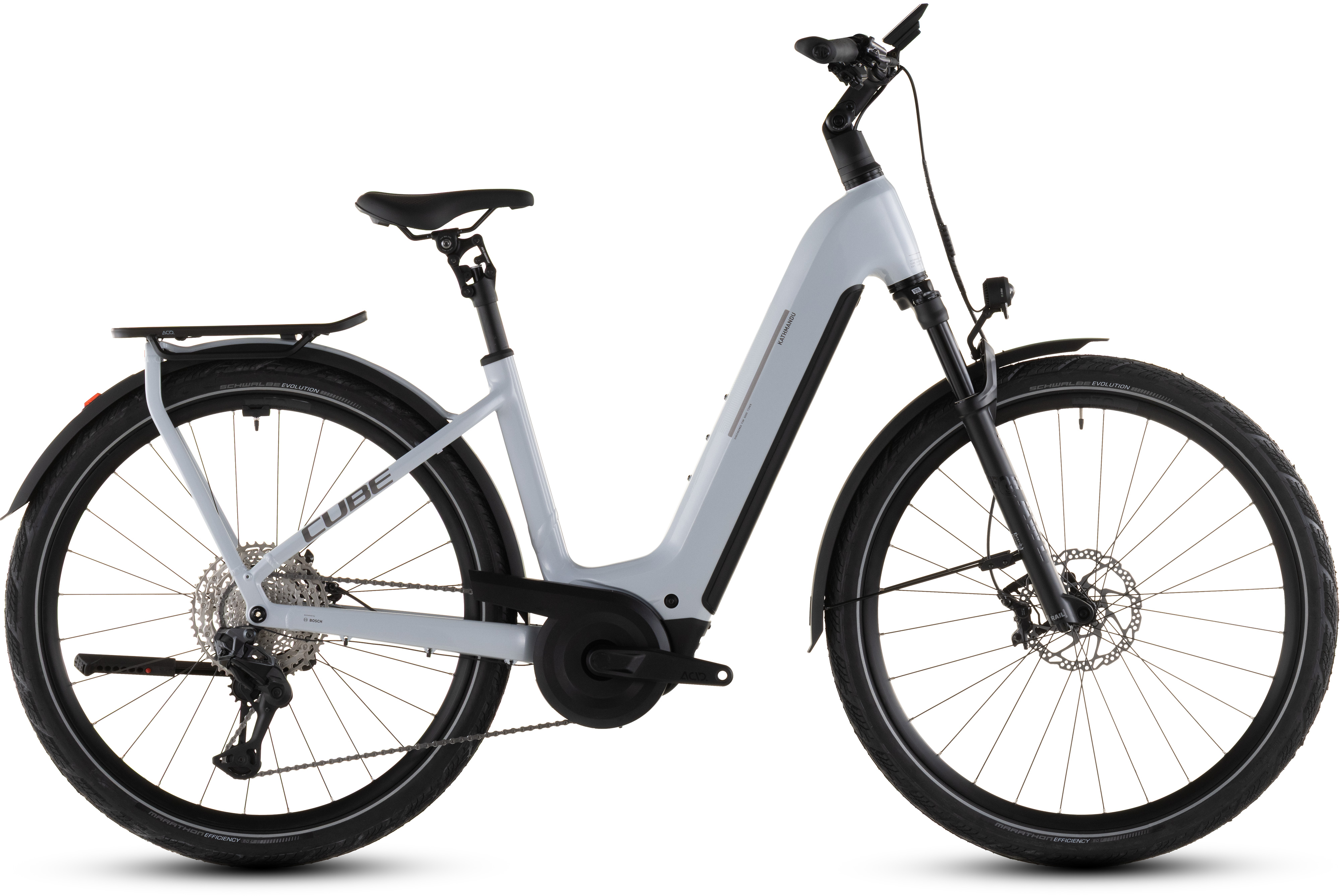 Ciclism - BICICLETA ELECTRICA CUBE KATHMANDU HYBRID SLX 800 EASY ENTRY FOGGREY GREY 2026 46 cm