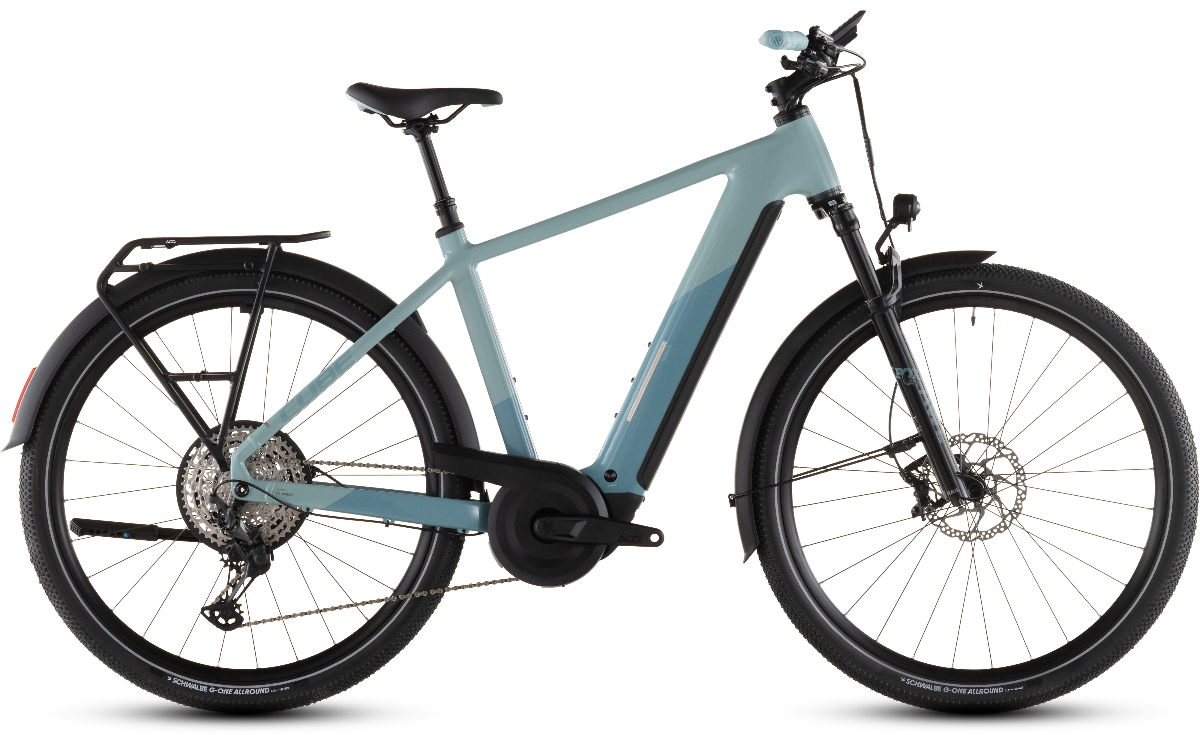 BICICLETA ELECTRICA CUBE NURIDE HYBRID SLX 800 SKYLIGHT ARUBABLUE 2026 50 cm [1]