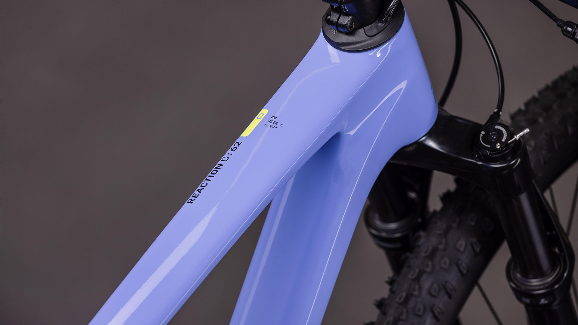 BICICLETA CUBE REACTION C:62 ONE LUCIDLILAC BLACK 2026 cadru XS (14") - roti 27.5 [1]