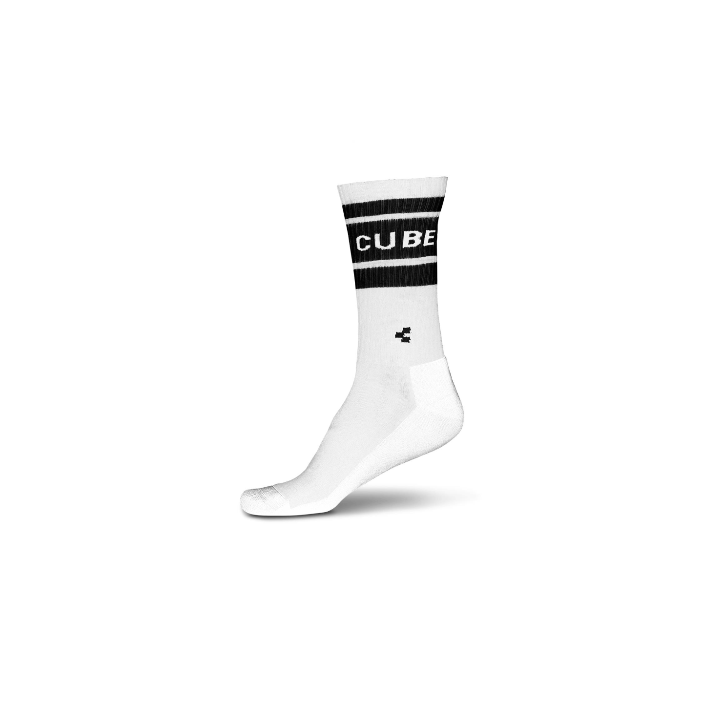 Ciclism - SOSETE CUBE SOCKS AFTER RACE HIGH CUT ALB NEGRU  44-47