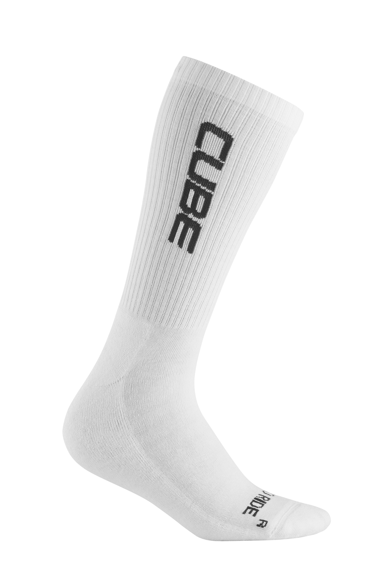 Ciclism - SOSETE CUBE SOCKS AFTER RACE HIGH CUT LOGO WHITE/BLACK 40-43