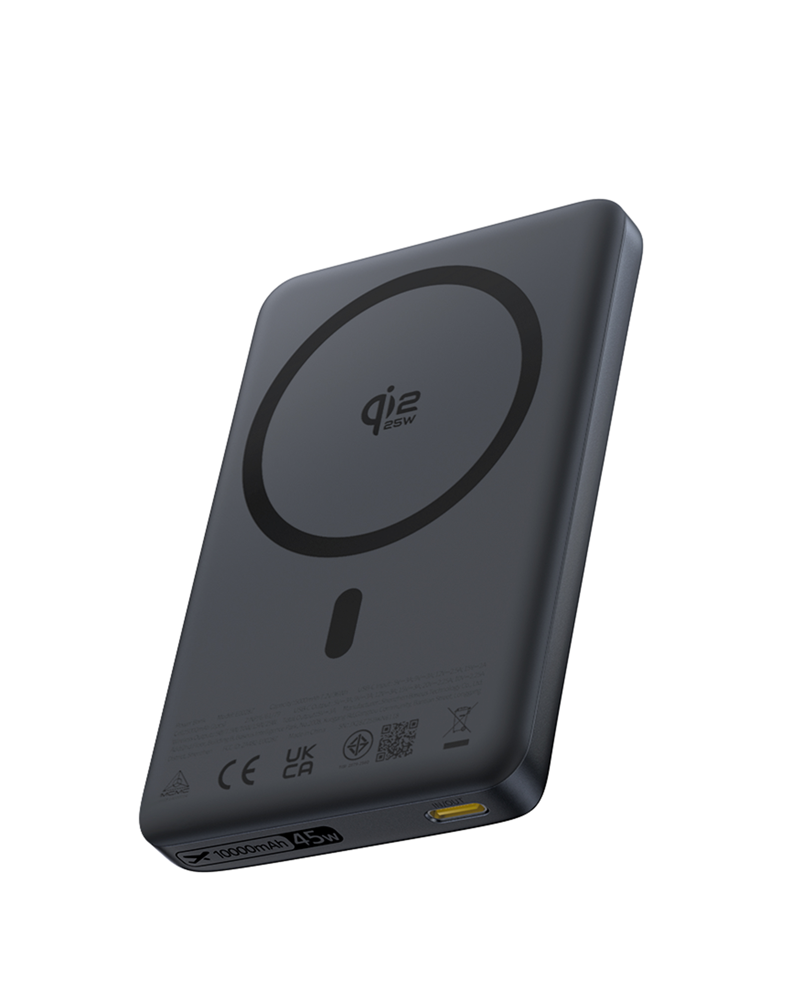 Acumulator extern Baseus PicoGo AM52 Slim Qi2.2 10.000 mAh, 45W, Magnetic, Negru