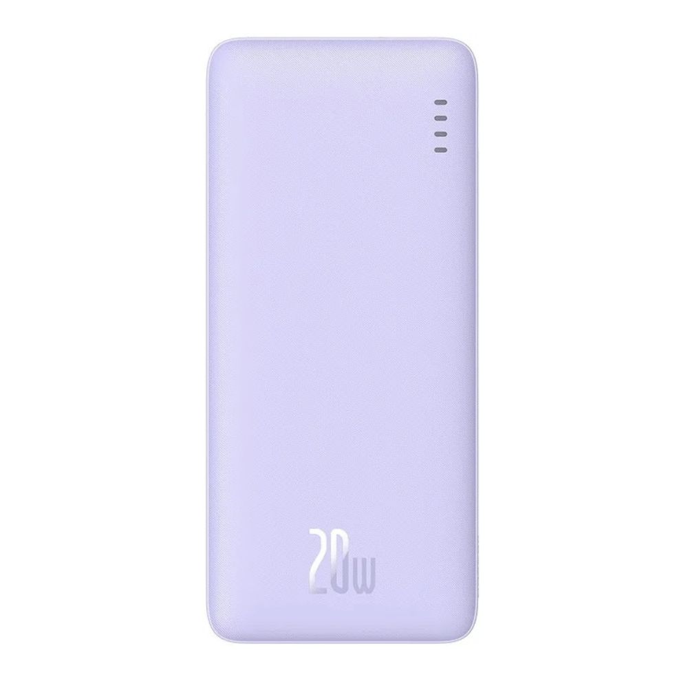 Acumulator extern Baseus Airpow, 20000mAh, 20W, Incarcare rapida, USB-C, USB-A, cablu USB-C la USB-A inclus, Violet