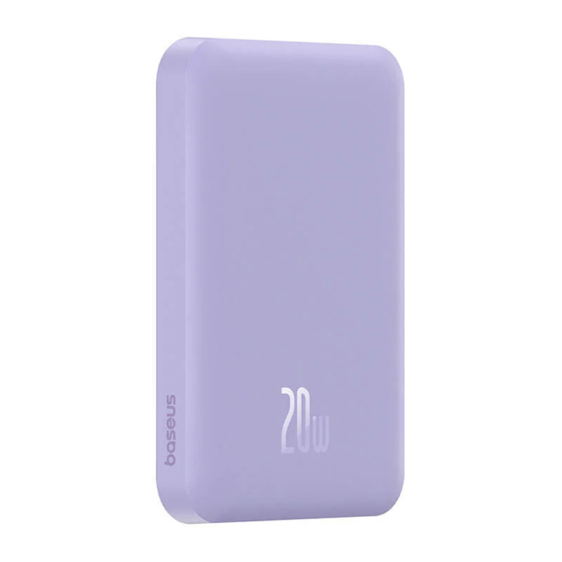 Acumulator extern Baseus Magnetic Mini Wireless Fast Charge 5000mAh, 20W, cu cablu USB-C 30cm,  Violet