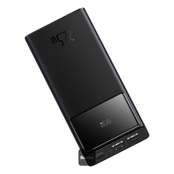 Acumulator extern Baseus Star-Lord Digital Display, 20.000 mAh, 22.5W, 2x USB-A, 1xUSB-C, Negru