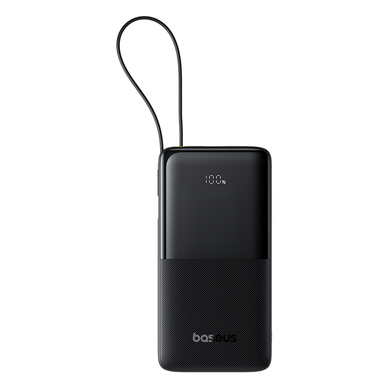 Acumulator extern Baseus Bipow 2 Digital Display 10.000 mAh, 20W, cablu USB-C, Negru