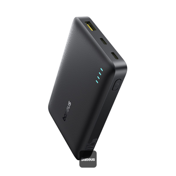 Acumulator extern Baseus EnerFill FP21 10.000 mAh, 22.5W, 2x USB-C, 1x USB-A, Negru