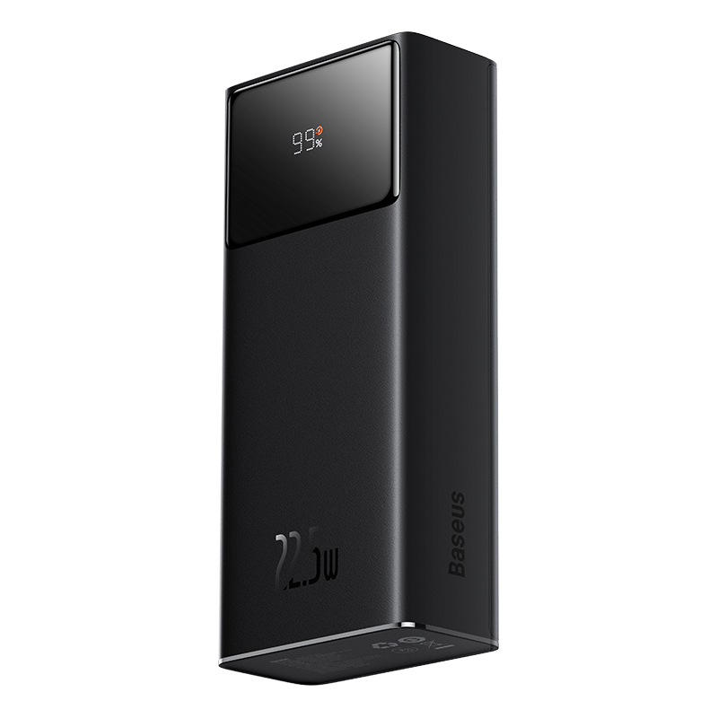 Acumulator Portabil Baseus EnerFill FP41 30.000 mAh, 22.5W, cu cablu USB-A la USB-C 0.3m, Negru
