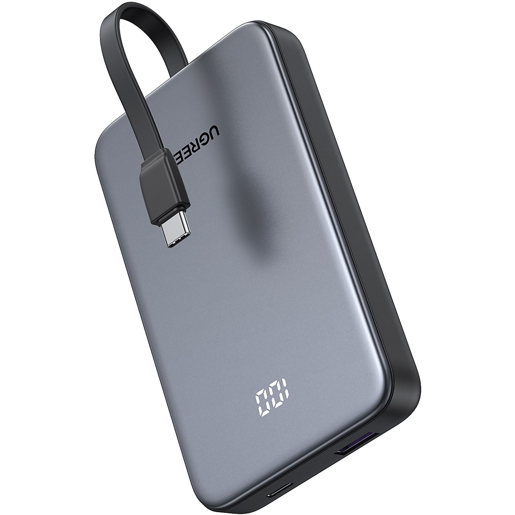 Acumulator extern Ugreen 10.000 mAh, 20W, USB-C, Gri