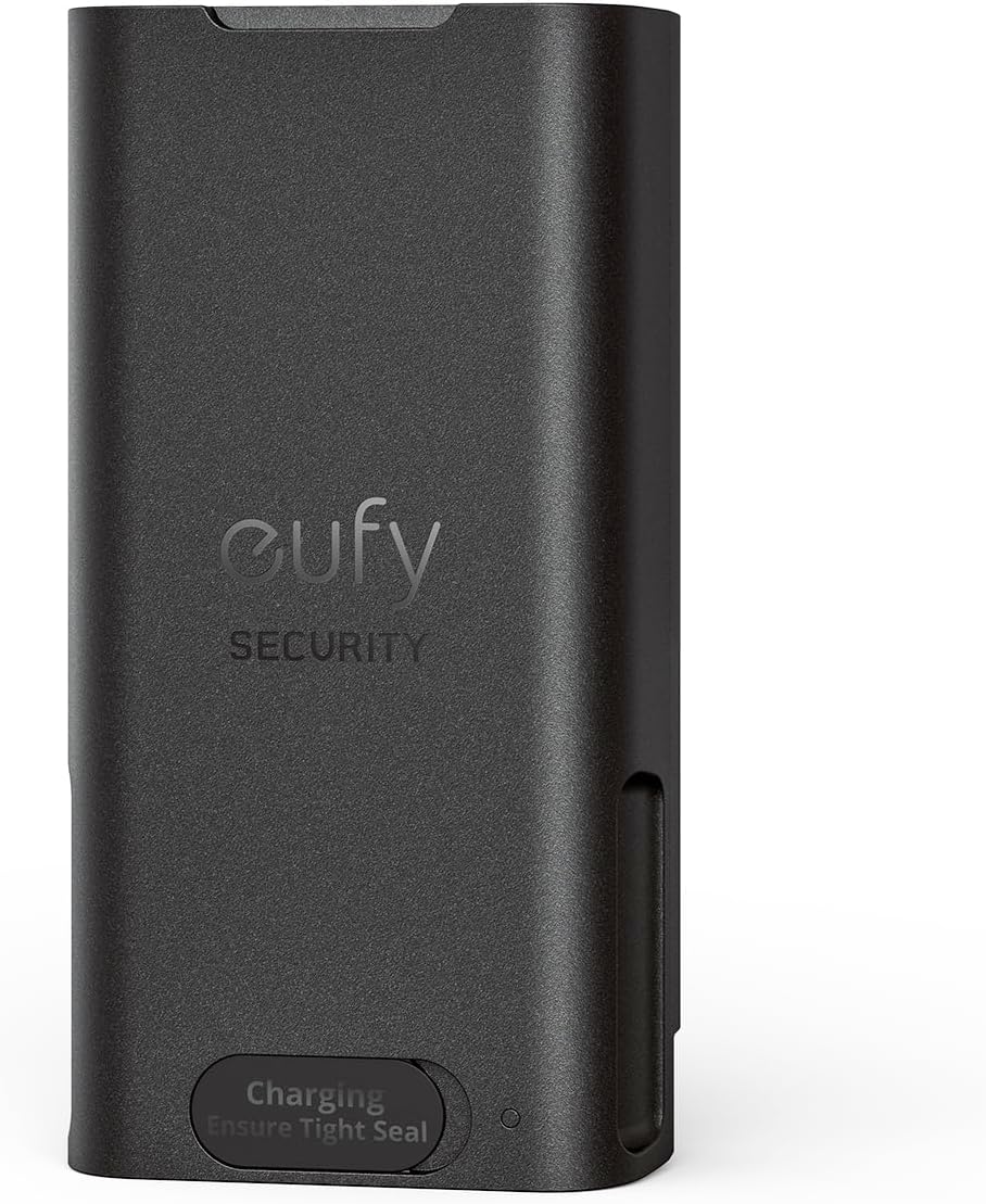 Acumulator sonerie video eufy Doorbell E340, 6500 mAh, USB-C, Negru