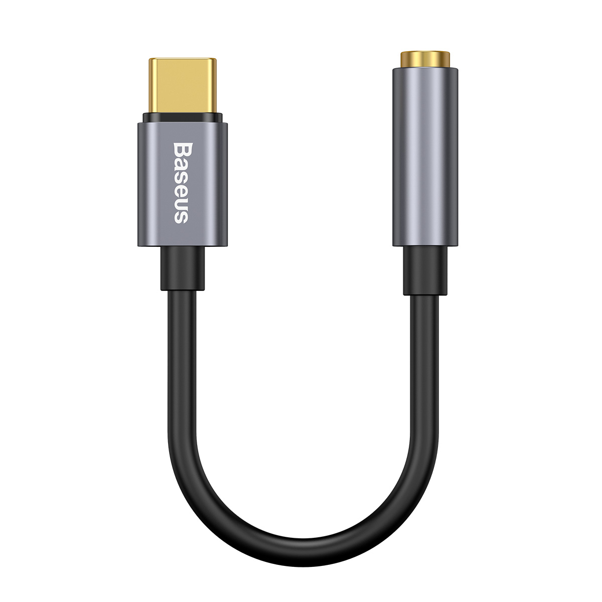 Adaptor audio Baseus L54 USB-C la Jack 3.5mm, Gri