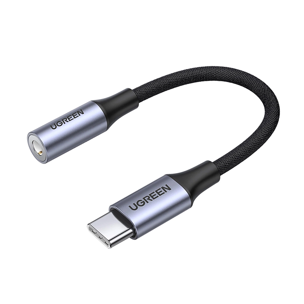 Adaptor Audio Ugreen USB-C la Jack 3.5mm, Gri