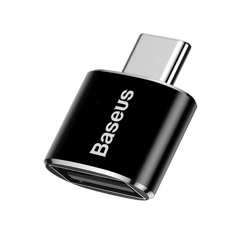 Adaptor Baseus OTG USB-C la USB-A, 2.4A, 480Mbp, Negru
