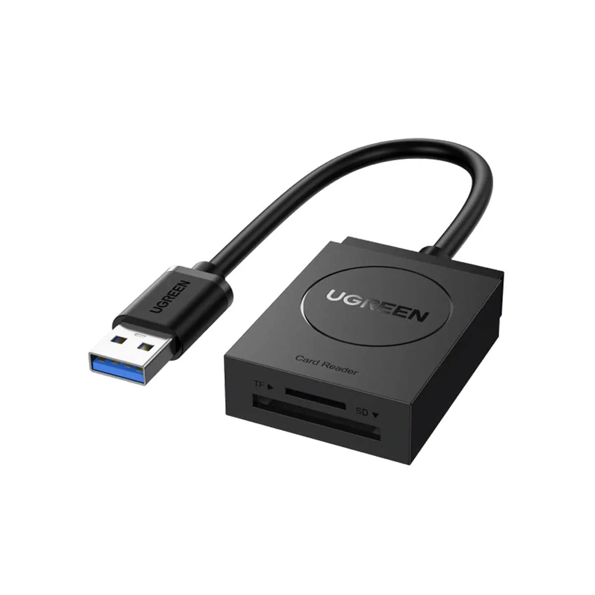 Adaptor Card Reader Ugreen USB 3.0 la TF si SD, Negru