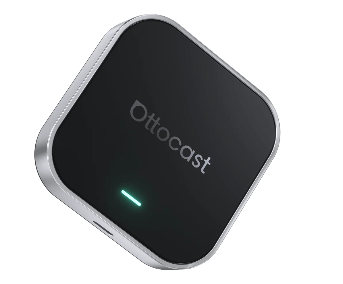 Adaptor multimedia Ottocast E2 3-in-1 Wireless CarPlay & Android Auto, AI Box, Dual Wi-Fi, CloudSIM, Bluetooth 5.0, Negru