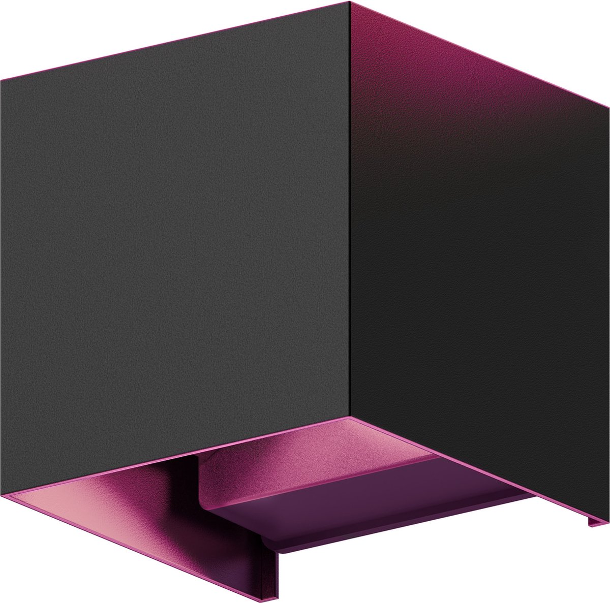 Aplica de perete pentru exterior LED Calex Smart Outdoor, RGB + alb cald, 6.5W, IP54, 330 lm, clasa F, Negru