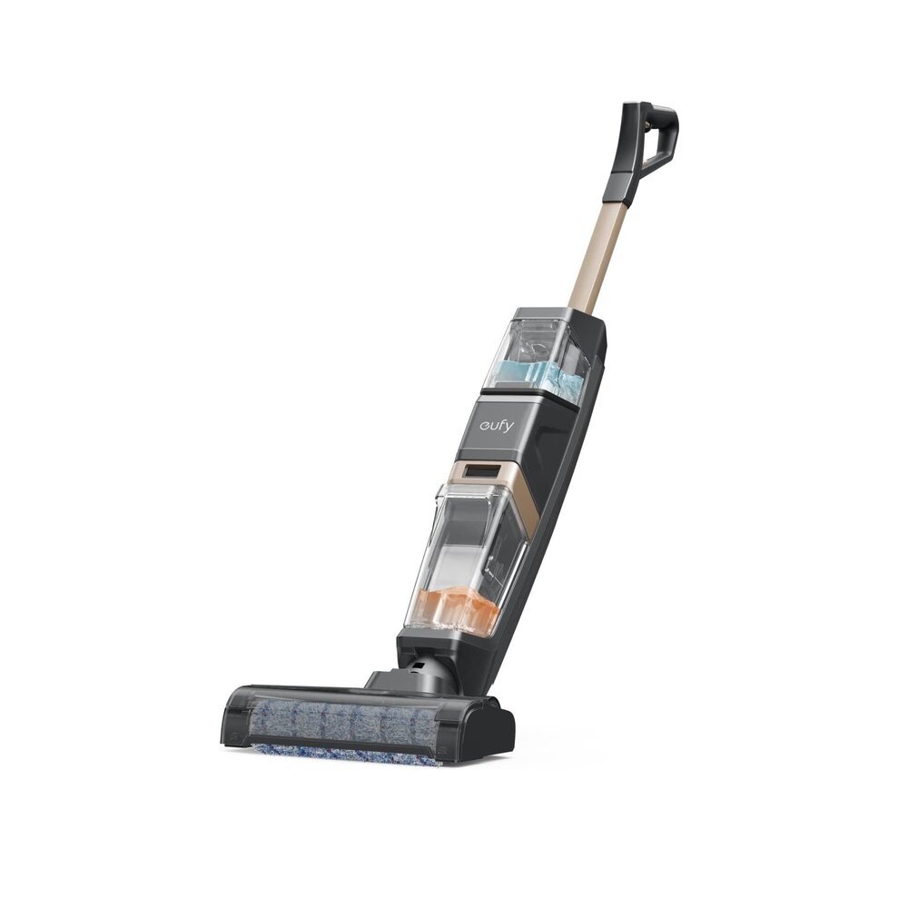 Aspirator vertical fara fir eufy WetVac W31, 5in1, aspirare uscata si umeda, autocuratare si uscare automata, 12.500 Pa, 2.500 RPM, Gri