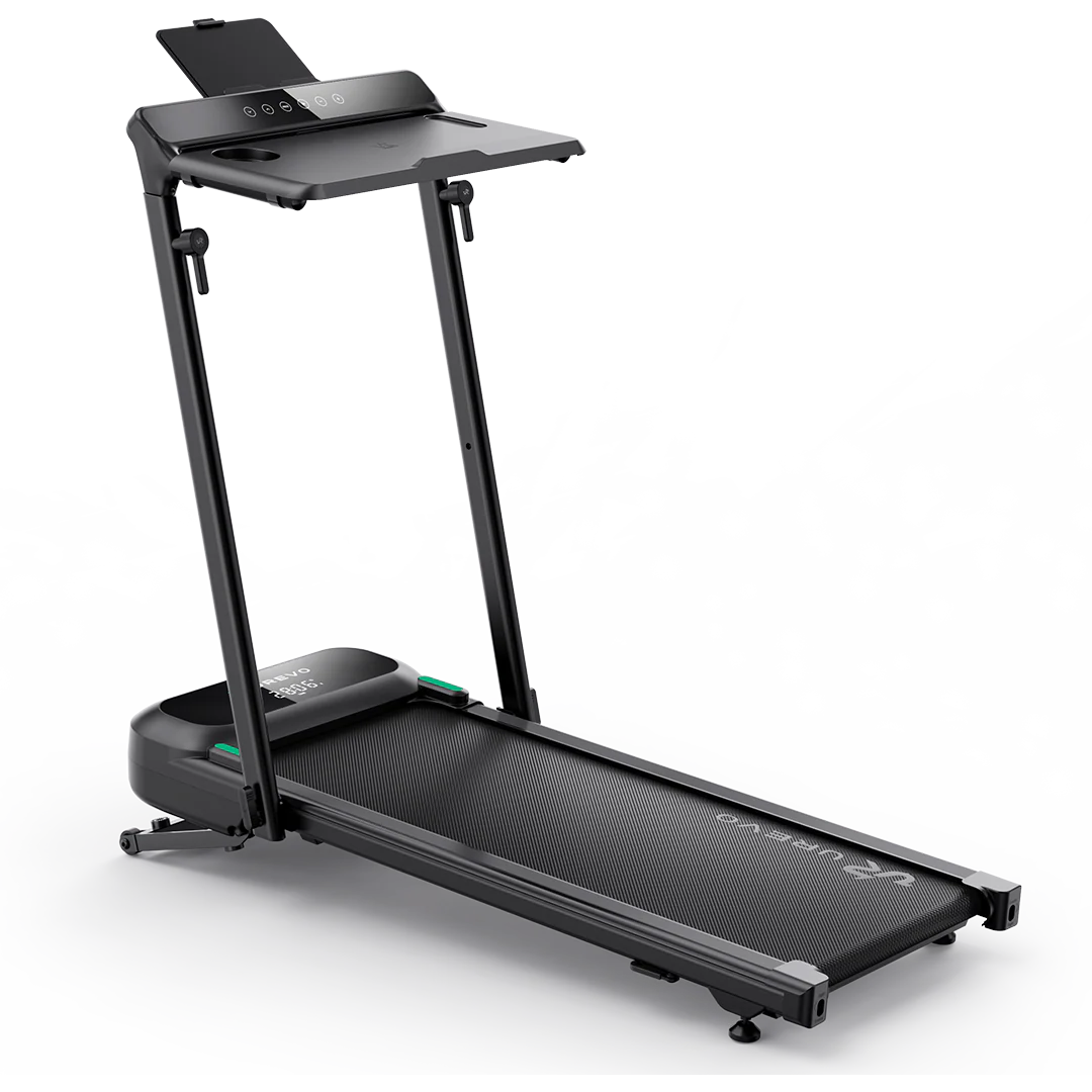 Banda de alergat pliabila UREVO FoldiMix 5L, Viteza maxima 12km/h, Greutate maxima utilizator 136 kg, Negru