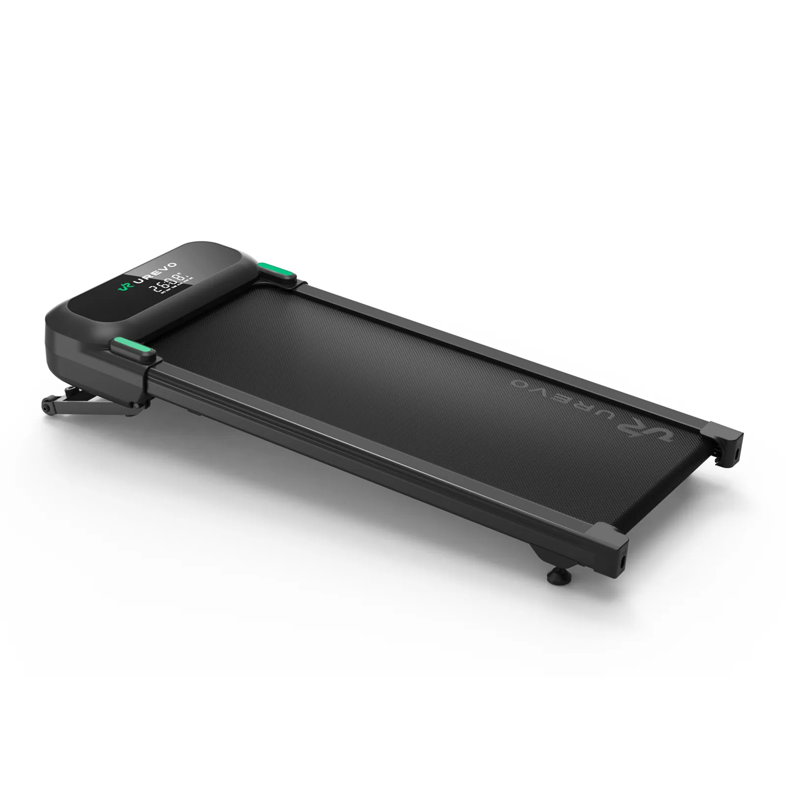 Banda de mers smart UREVO SpaceWalk 5L, Viteza maxima 6km/h, Inclinatie 9%, Greutate maxima utilizator 136 kg, Negru