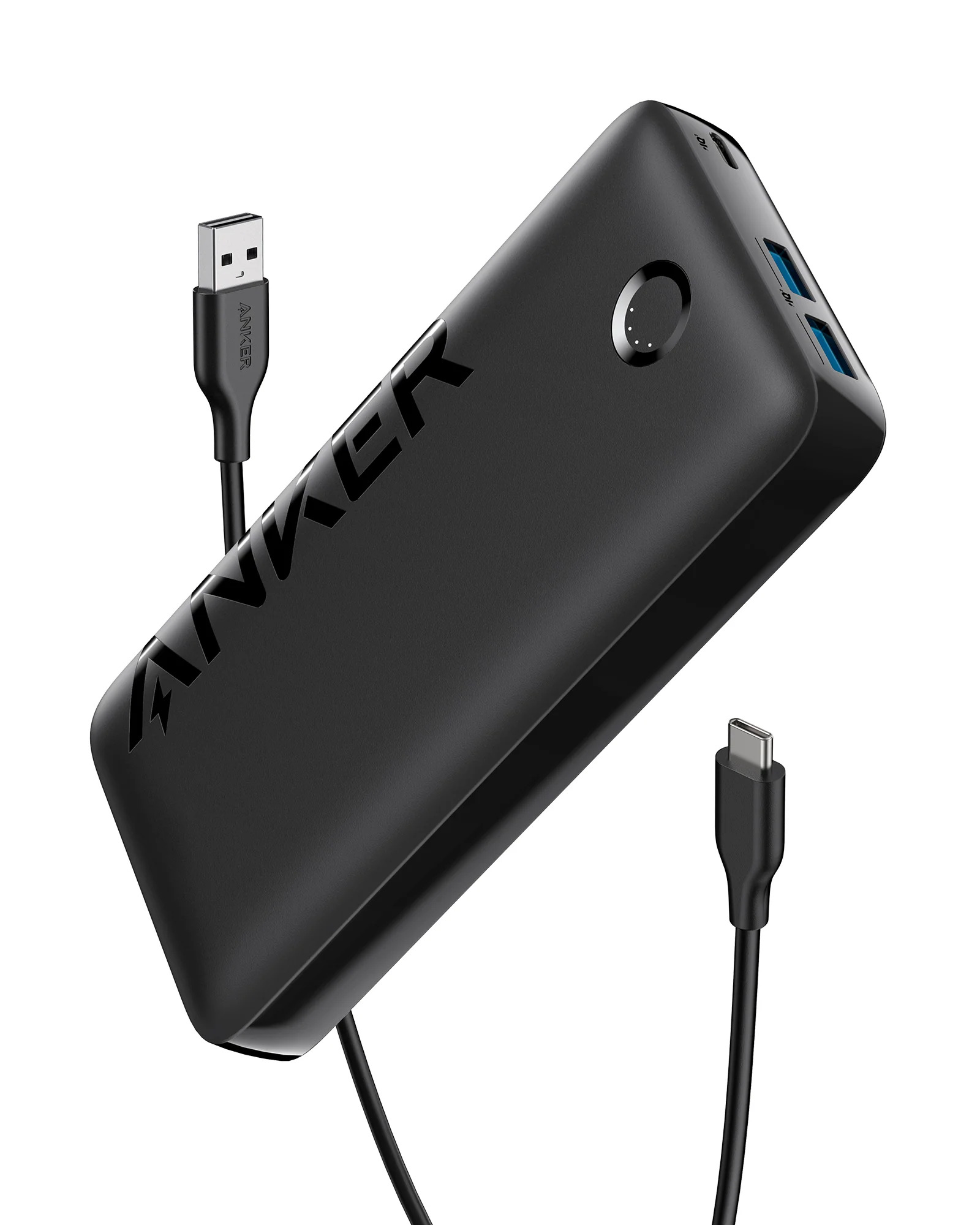 Baterie externa Anker 335 PowerCore 20K II 22.5W, PowerDelivery, PowerIQ, USB-C, USB-A, Negru