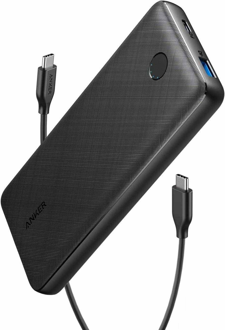 Baterie externa Anker Essential 20000 mAh, PowerDelivery, PowerIQ, USB-C, USB-A, Negru
