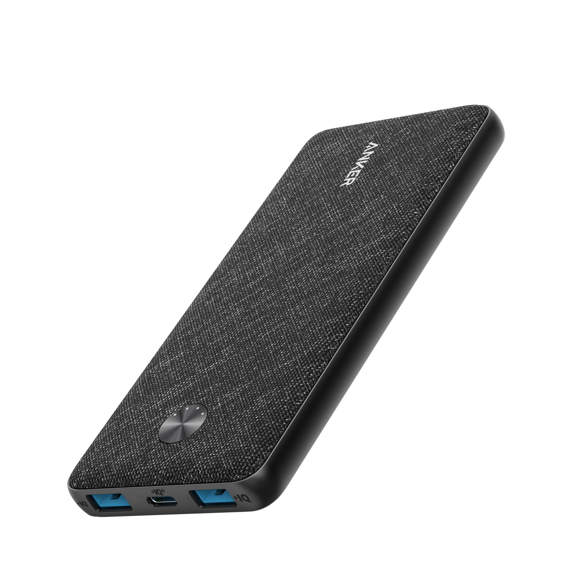 Baterie externa Anker PowerCore III Sense 10K, 10000 mAh, USB-A, USB-C, Power Delivery (18W), Negru