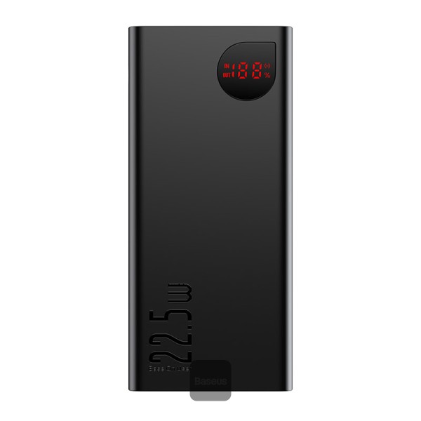 Baterie externa Baseus Adman Digital Display 20000mAh, 2x USB-A, 1x USB-C, Incarcare rapida, 22.5 W, Negru