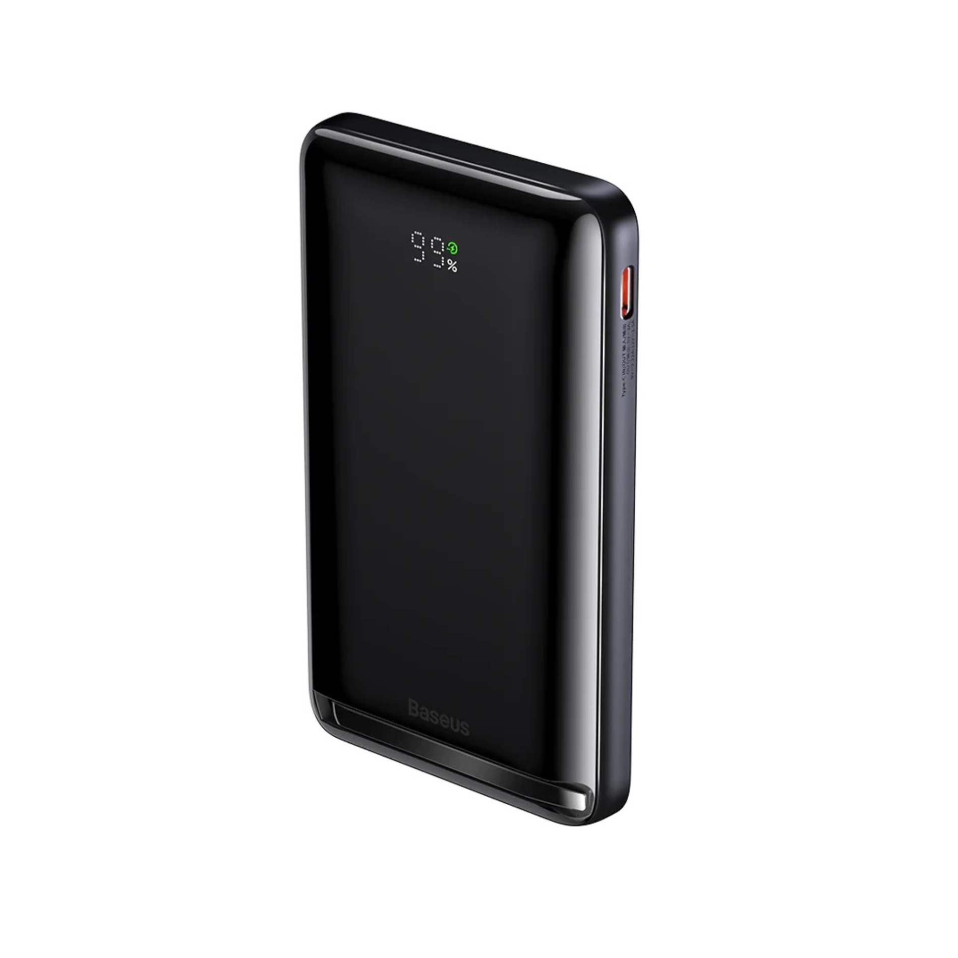 Baterie externa Baseus Magnetic Bracket, 10000mAh, 20W, Incarcare rapida, wireless, USB-C, cablu USB-C la USB-C inclus, Albastru