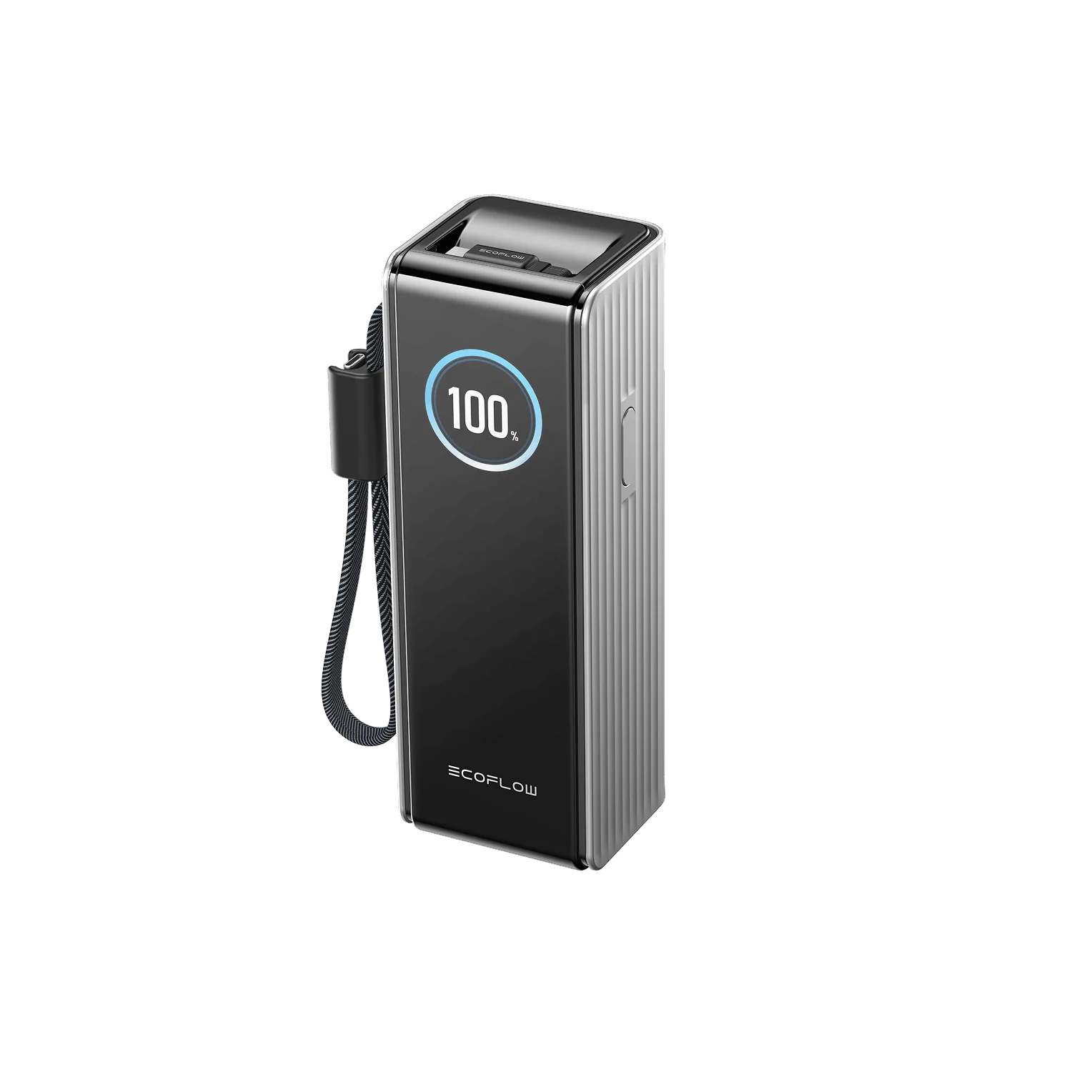 Baterie externa EcoFlow RAPID 25000 mAh, 170W, cabluri incorporate de 100W, Gri