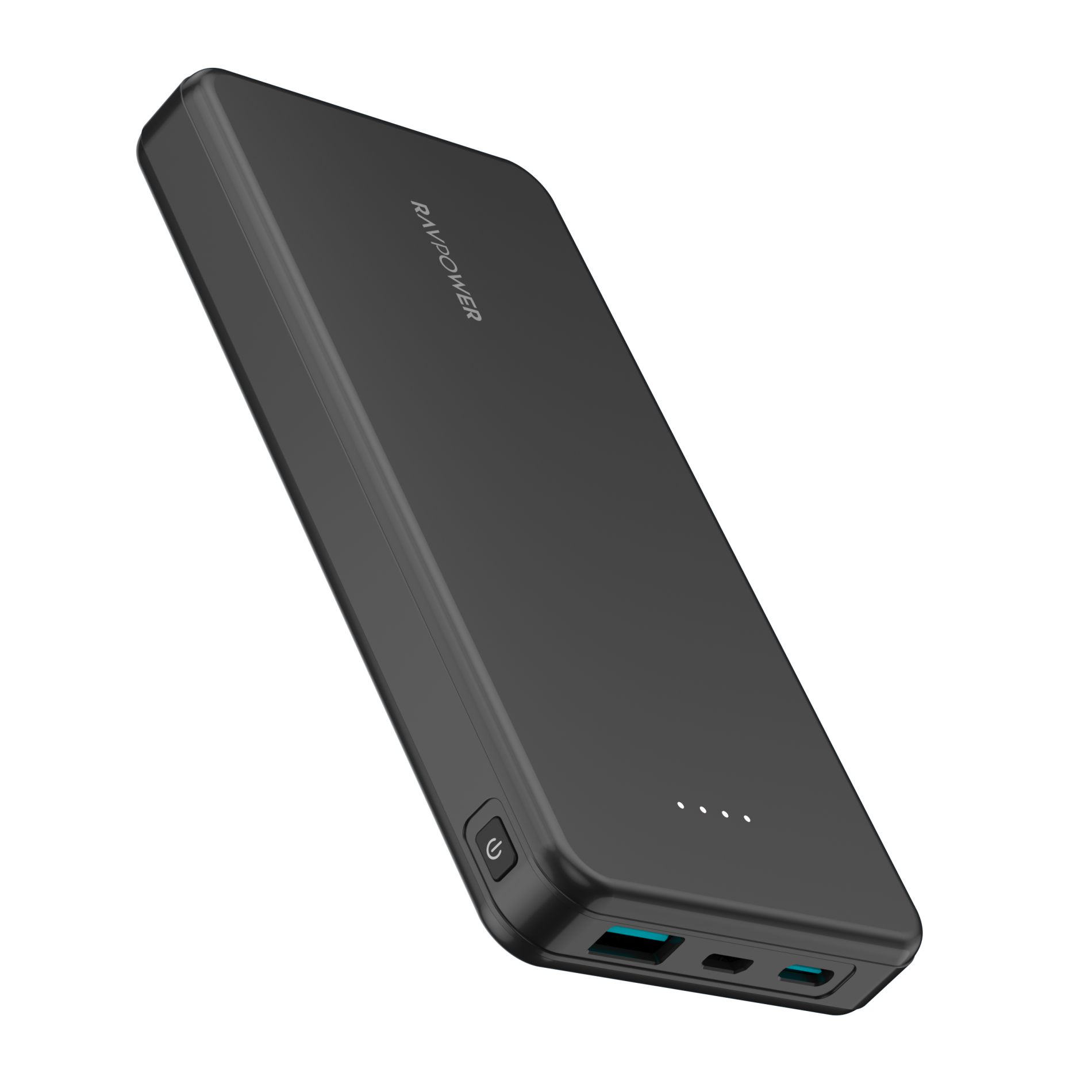 Baterie externa RavPower RP-PB1215, 10.000 mAh, 15W, USB-C, USB-A, microUSB, Negru