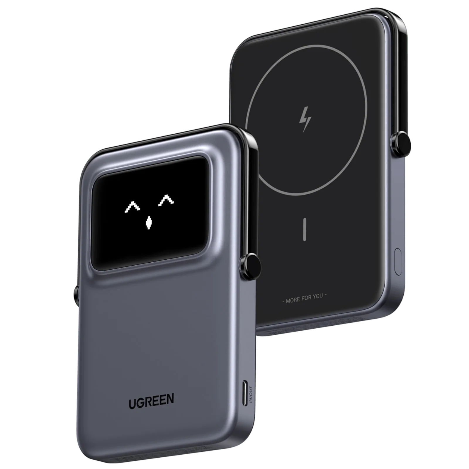 Acumulator extern Ugreen 5.000 mAh, Magsafe, USB-C, 20W, Negru