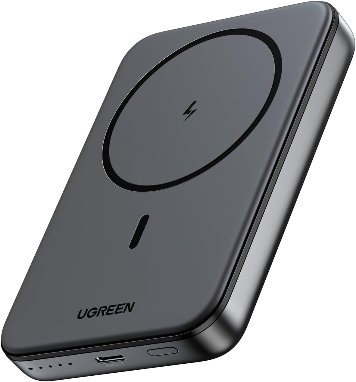 Baterie externa Ugreen Magnetic 10.000 mAh, Wireless, PD 20W, USB-C, Negru