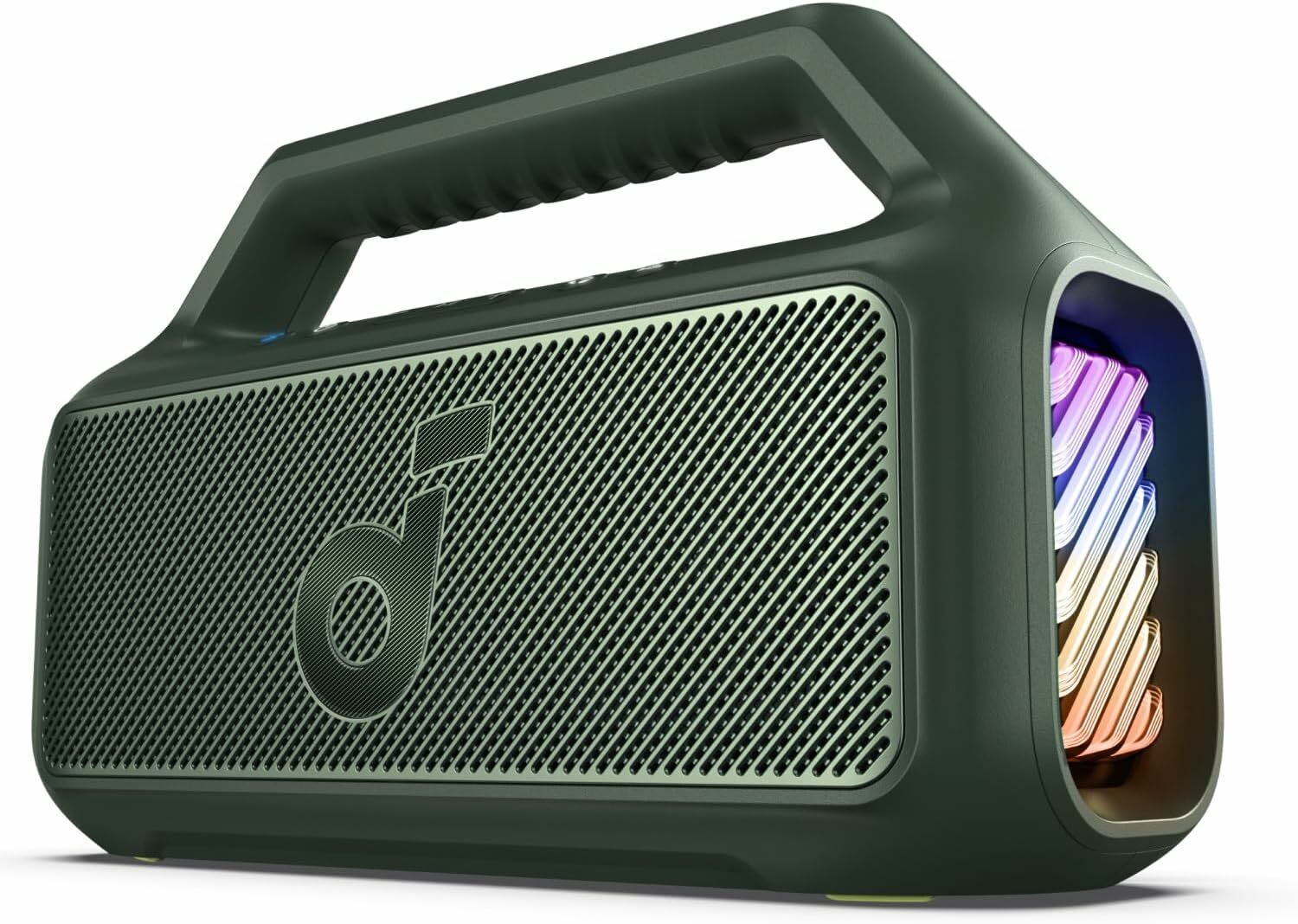 Boxa portabila Anker Soundcore Boom 2, 80W, BassUp 2.0, IPX7, Lumini RGB, Bluetooth 5.3, Verde