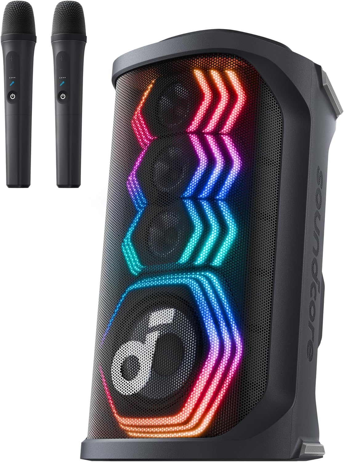 Boxa portabila Anker SoundCore Rave 3S, 200W, Karaoke AI, IPX4, Autonomie 12 ore, Negru