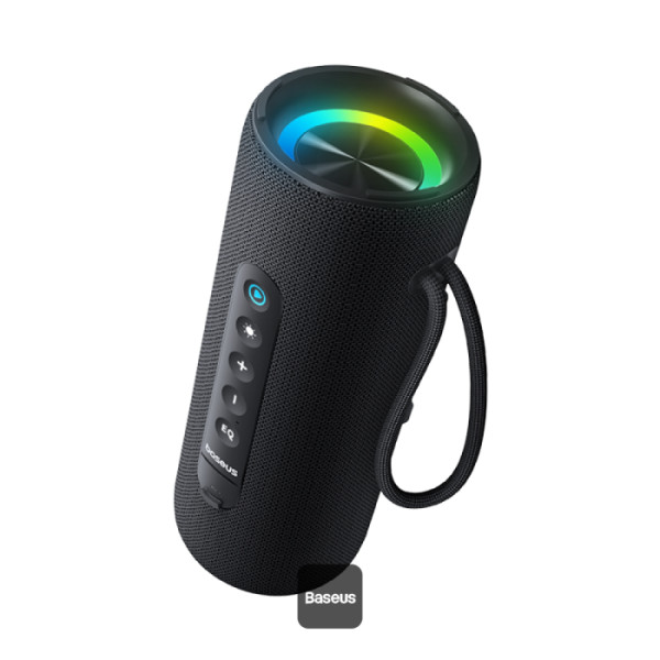 Boxa portabila Baseus AeQur VO20, Bluetooth 5.3, Autonomie 15 ore, 15W Sunet Stereo, IPX5, Negru