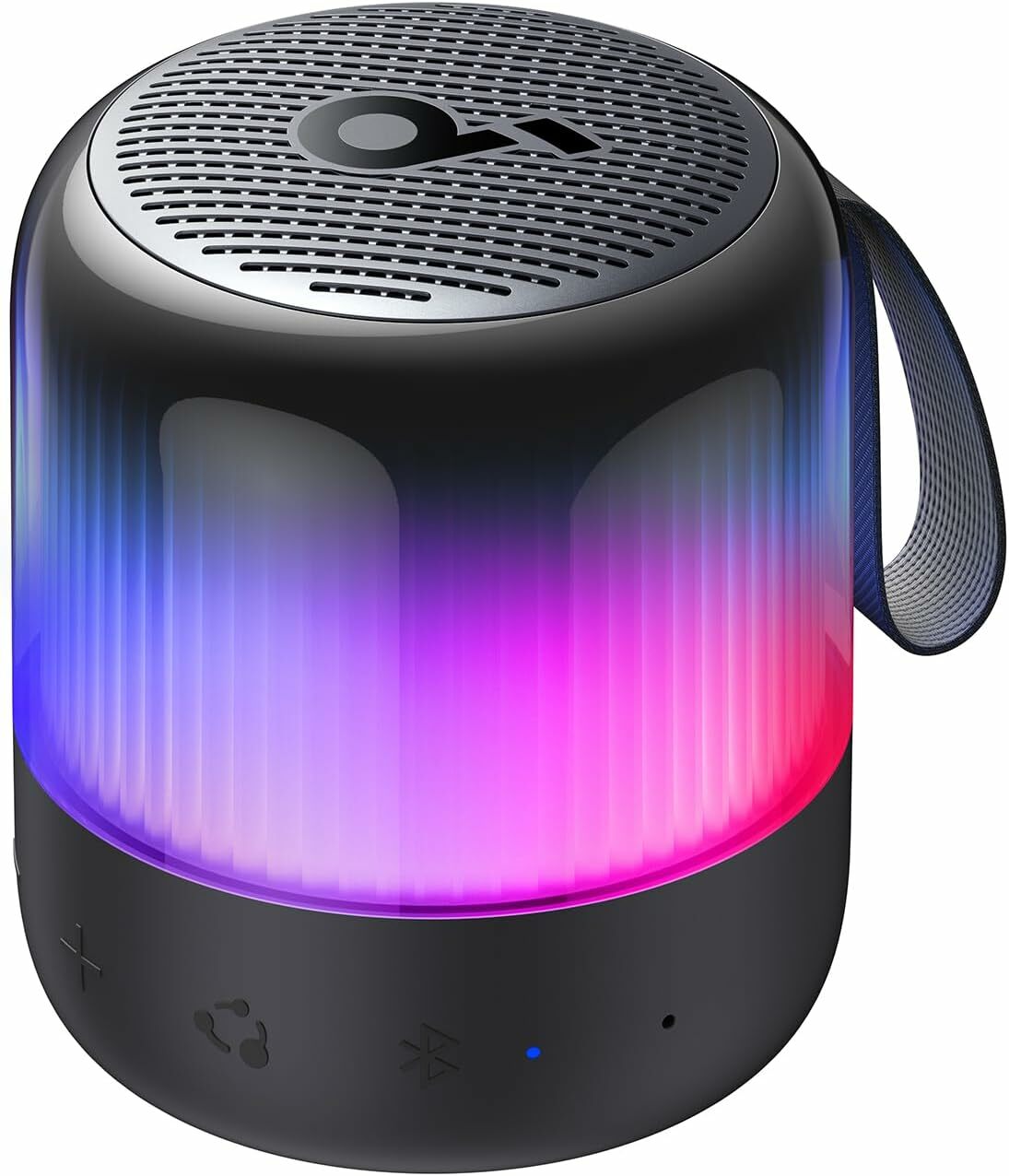 Boxa portabila wireless Anker SoundCore Glow Mini, 8W, Autonomie 12H, Sunet 360°, IP67, Negru