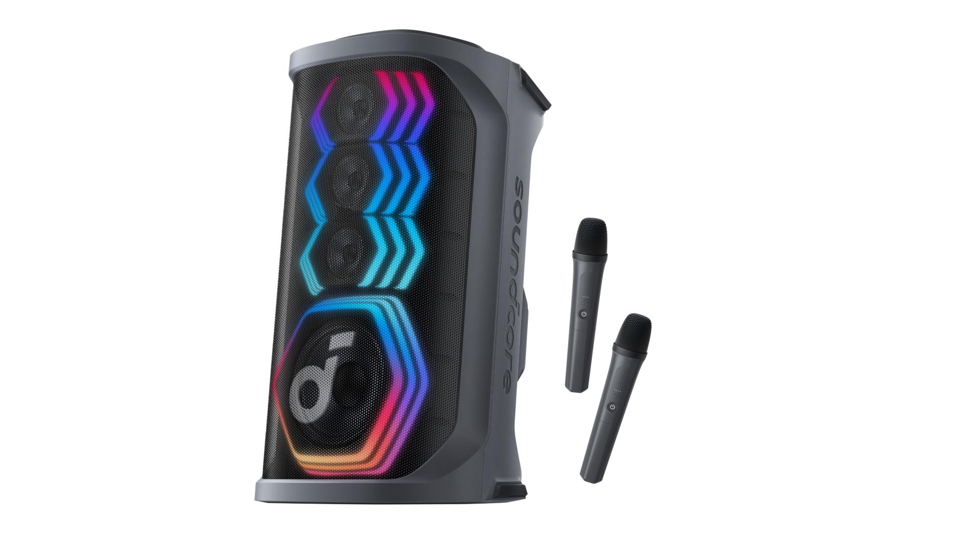 Boxa portabila wireless Anker SoundCore Rave 3, 160W, BassUp, Autonomie 12H, Tehnologie Karaoke, Bluetooth 5.3, Negru