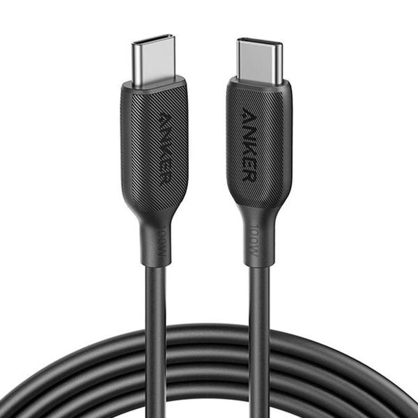Cablu Anker PowerLine+ II USB-C la USB-C 1.8m,  Negru