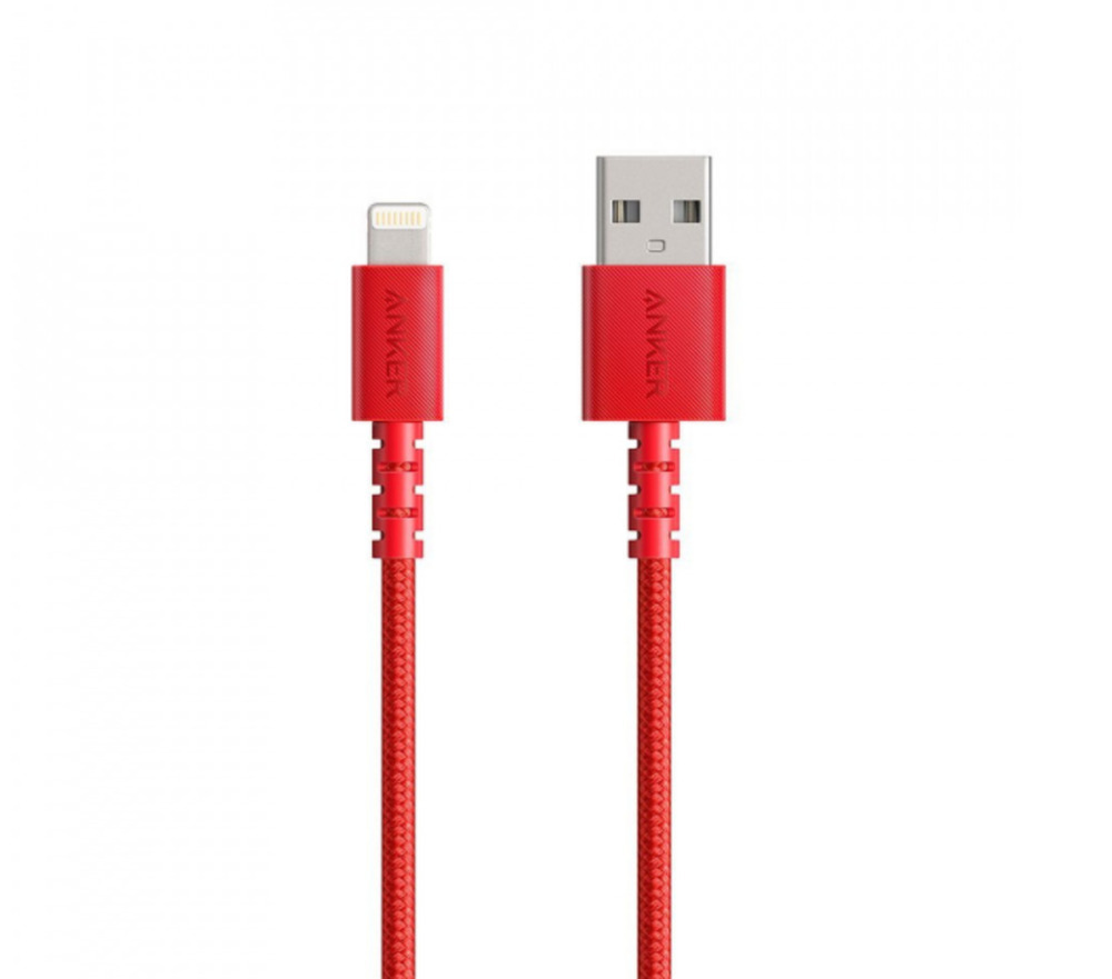 Cablu Anker PowerLine Select+ Lightning USB Apple official MFi, 0.91 m, Rosu