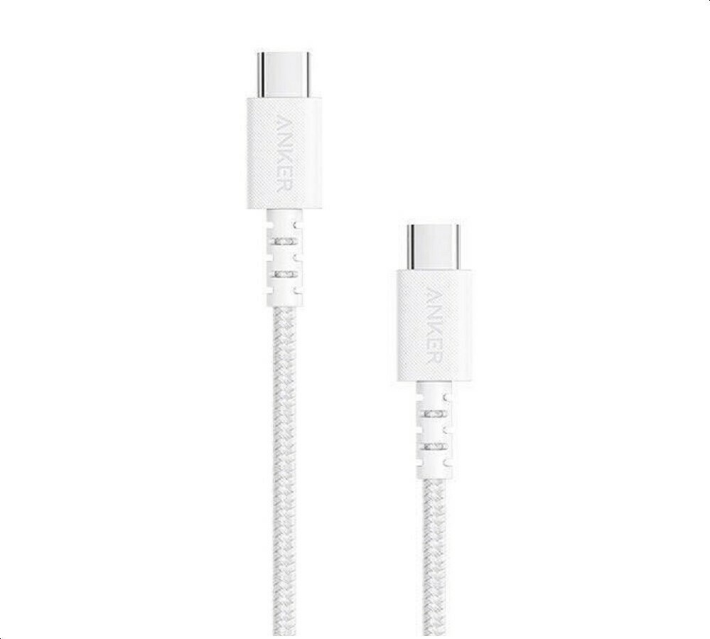 Cablu Anker PowerLine Select+ USB-C la USB-C, 0.91m, Alb