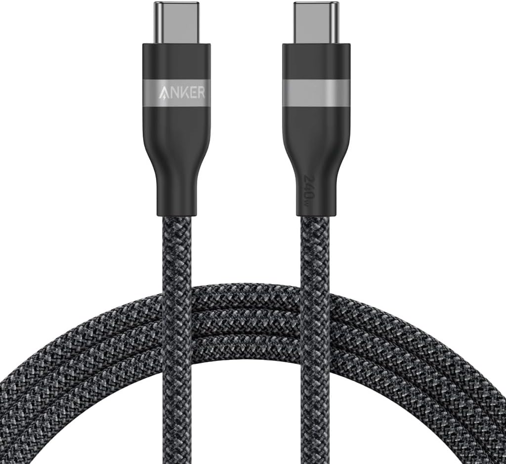 Cablu Anker USB-C la USB-C, 0.9m, 240W, Negru