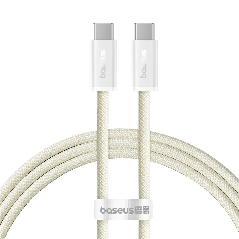 Cablu Baseus Dynamic 3 Fast Charge, USB-C la USB-C, 100W, 1m, Galben